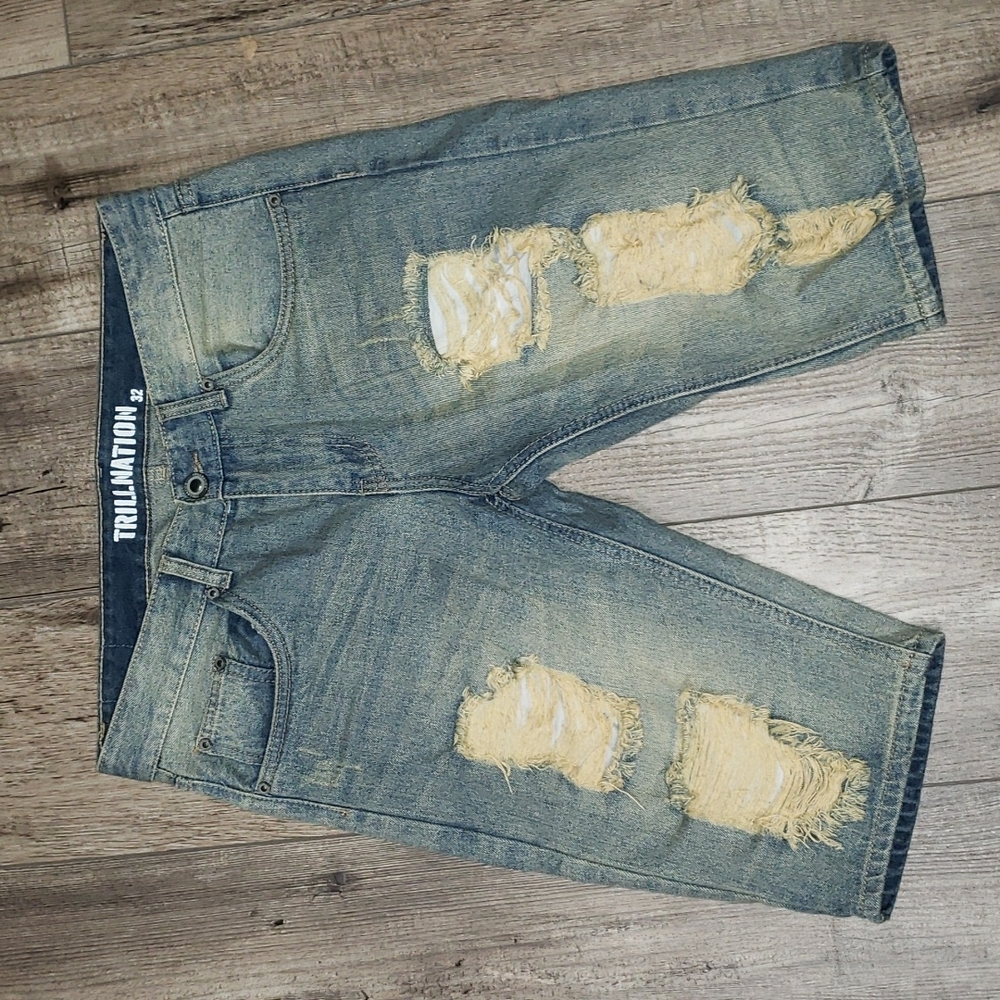 Trillnation Distressed Shorts